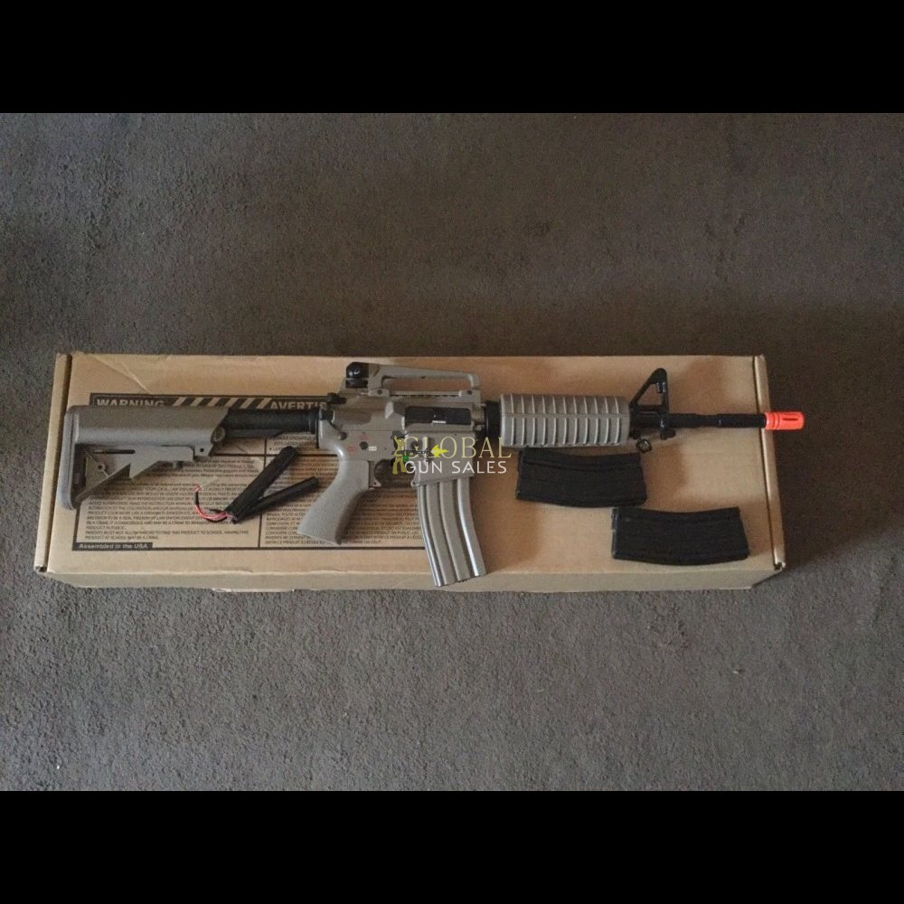 G&G FULL METAL M4 CARBINE AIRSOFT GUN W/ CRANE STOCK AEG RIFLE