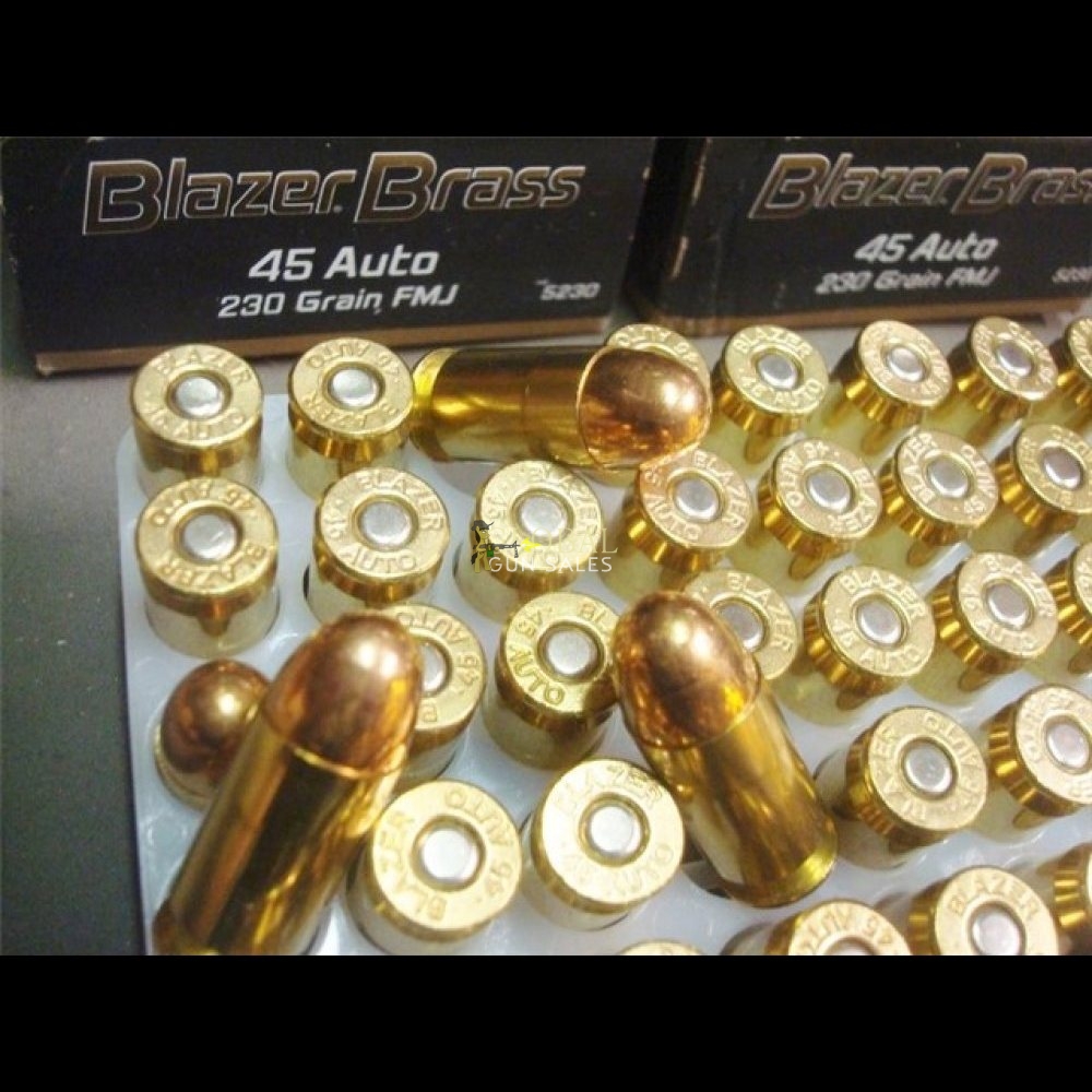 1000 CCI .45acp FMJ Blazer Brass 230 gr .45 ammo
