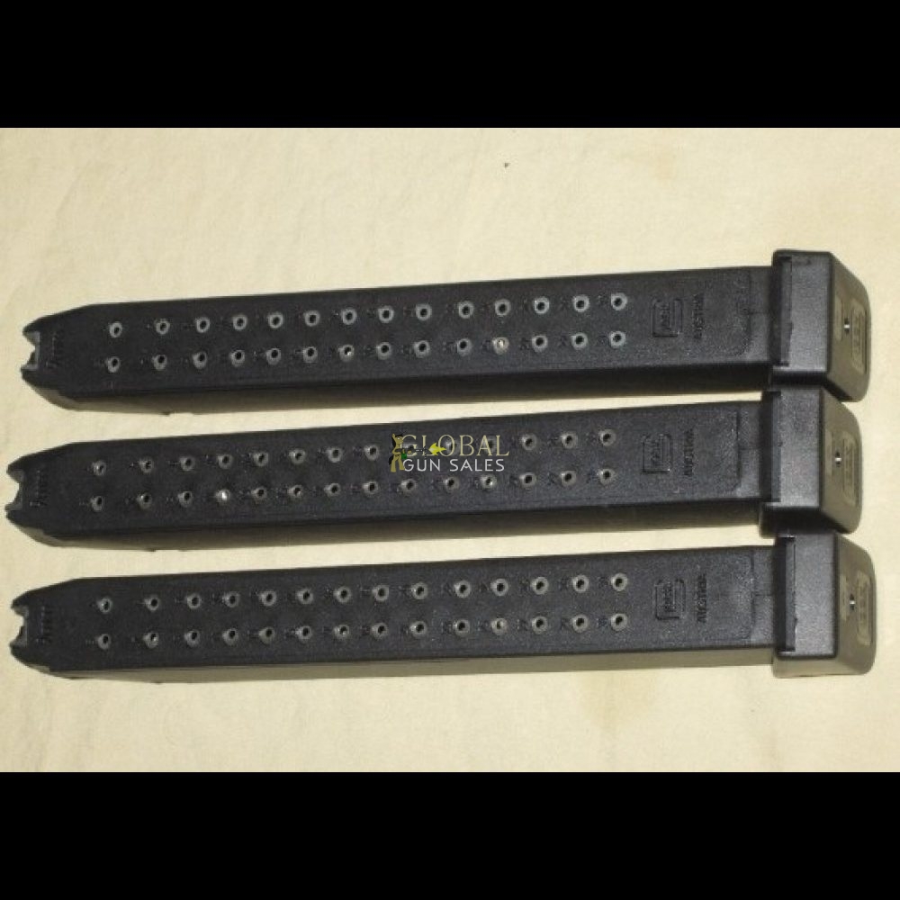 3 GLOCK 31 ROUND 9MM EXTENDED MAGAZINES