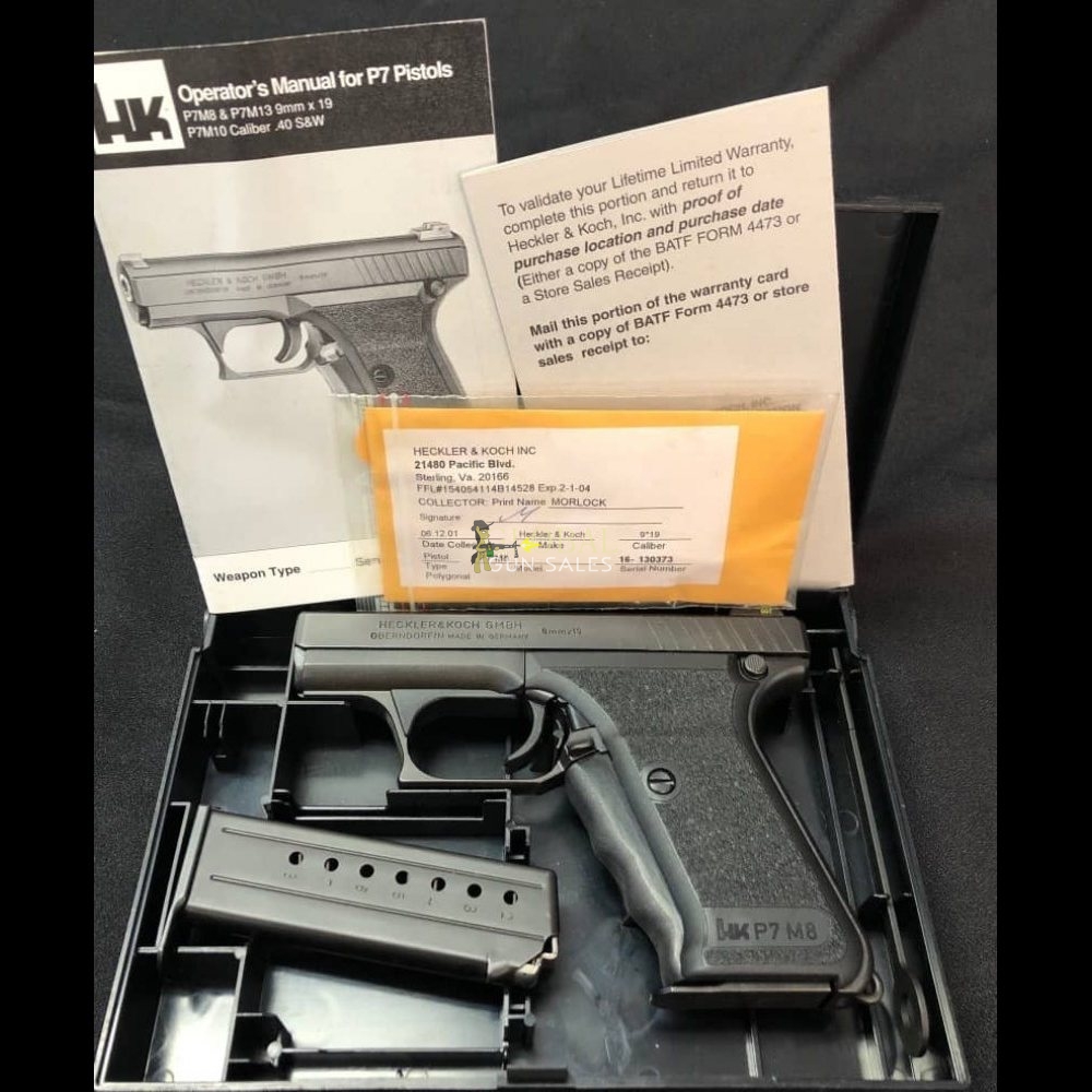 Heckler & Koch H&K P7 M8 Squeeze Cocker Pistol - New in Box 9x19